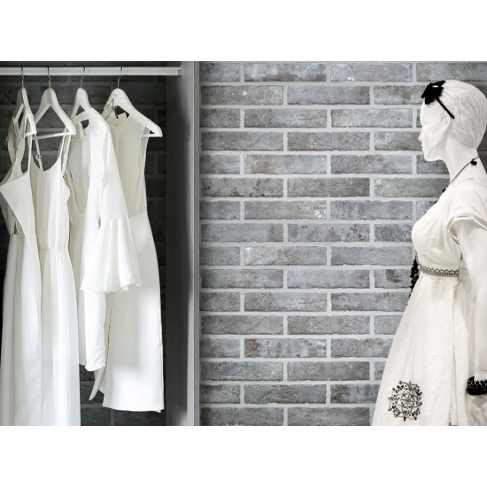 Πλακάκι Rondine 6x25 cm BRG Tribeca Grey P5-BTG-625 Γκρι